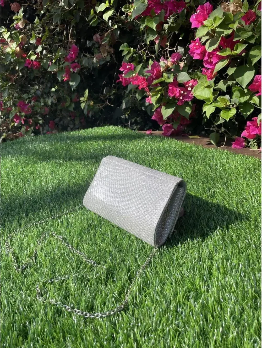 N/A silver clutch